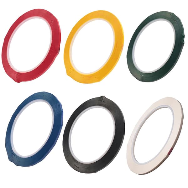 6 ruller 1/8 whiteboardtape tynd whiteboardtape linjer pinstripe whiteboardtape elektrisk tape