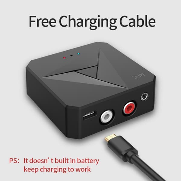 Bluetooth RCA/AUX-adapter – NFC-sensor