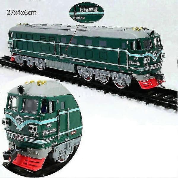 Børn Simulation 1:87 Legering Forbrændingslokomotiv Model Legetøj Akusto-Optisk Tog Legetøj Til Børn Gave(c)