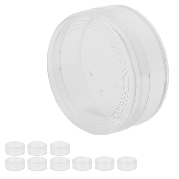 10 st Bärbara Delar Hantverk Förvaringslåda Smycken Pärla Klocka Tillbehör Behållare 5,8cm