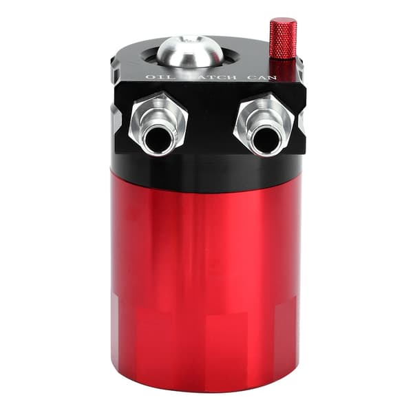 Biltillbehör Modifiering 300ml Baffled Universal Oljeuppsamlare Behållare Tank Röd