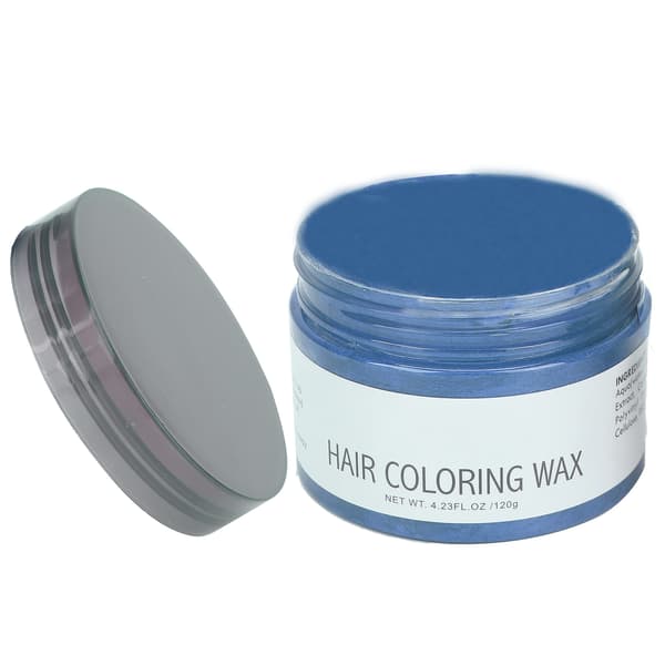 120g Midlertidig Hårfarve Voks Hurtig Farvning Hårstyling Creme Hårmudder til Mænd Kvinder Blå