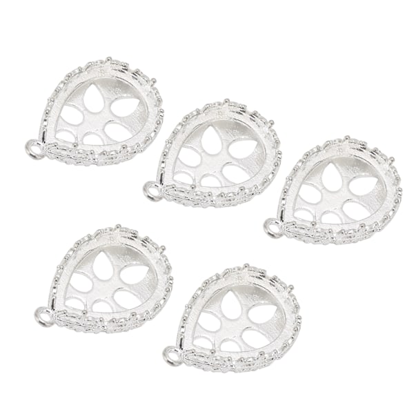 5 kpl Alloy Riipus Pohja Korujen Valmistus Riipus Kehys Hartsimuotit Riipus Tarjotin DIY-käyttöön