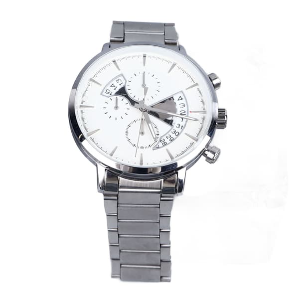 Herre Quartz Ur 3 Subdial 6 Visere Rustfrit Stål Hul Design Minimalistisk Luksus Multifunktions Herre Business Ur