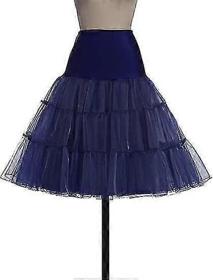 50'er underkjole Rockabilly kjole Crinoline Tutu underkjoler til kvinder - Snngv blue M