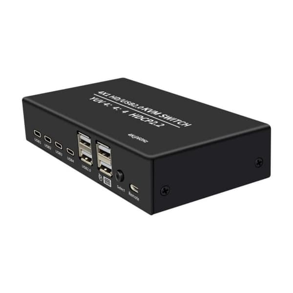 KVM-switch 4 PC till 1 HDMI 4K 60Hz och 4xUSB HDCP 2.2