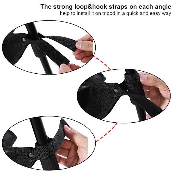 Tålig Svart Tripod Stabilisator Stenpåse