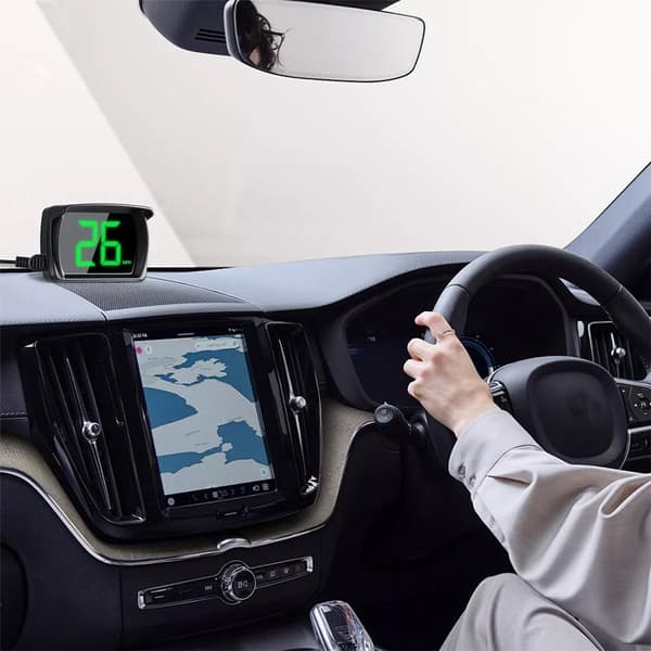 【03】GPS Digital Hastighedsmåler Bil Lastbil Motorcykel Head Up Kilometertæller Display HUD E4N3