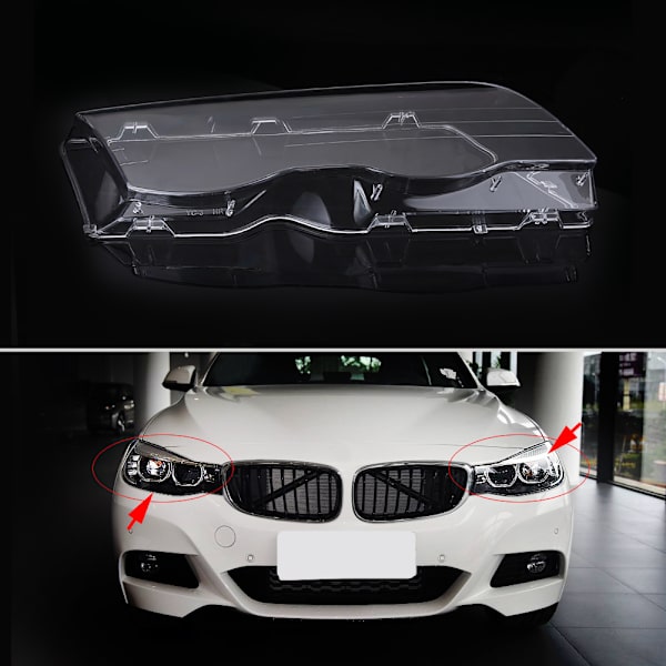 Strålkastarglas för BMW E46 3-serie 1998-2001 4-dörrars (1 par)