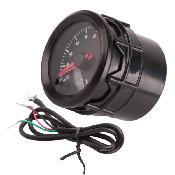 52 mm / 2 tommer 7 farver LED speedometer omdrejningstæller bilmodifikationsmåler