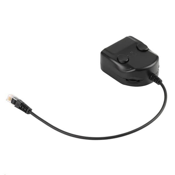 Kristall Headset Telefon Träningsbox Splitter Adapter Volymkontroll Intelligent Ljud Stängd