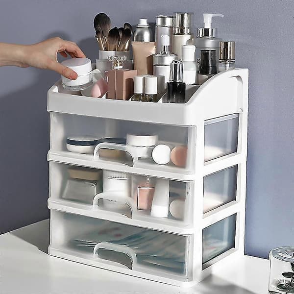 skuffer plast kosmetisk opbevaring smykkebeholder organizer make makeup