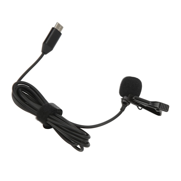 Typ C Lavalier Mikrofon Hifi Ljud Brusreducerande Clip On Slagmygga Rundstrålande Mikrofon för Insta360 ONE X2