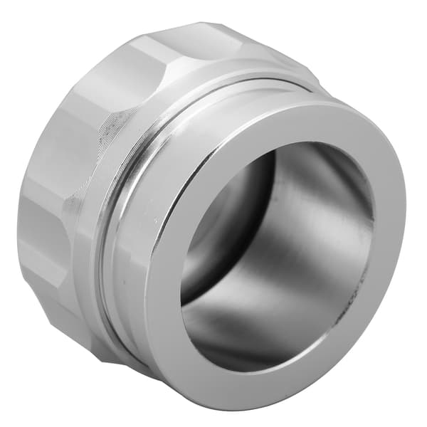 Bränsle Vattentank Påfyllningshals Lock Set Aluminium Universal Tillbehör för Bilmodifiering Silver
