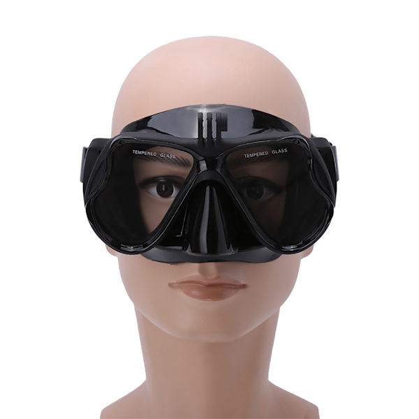 4 Färger Härdat Glas Lins Flexibelt Silikon Dykmask För Vuxen