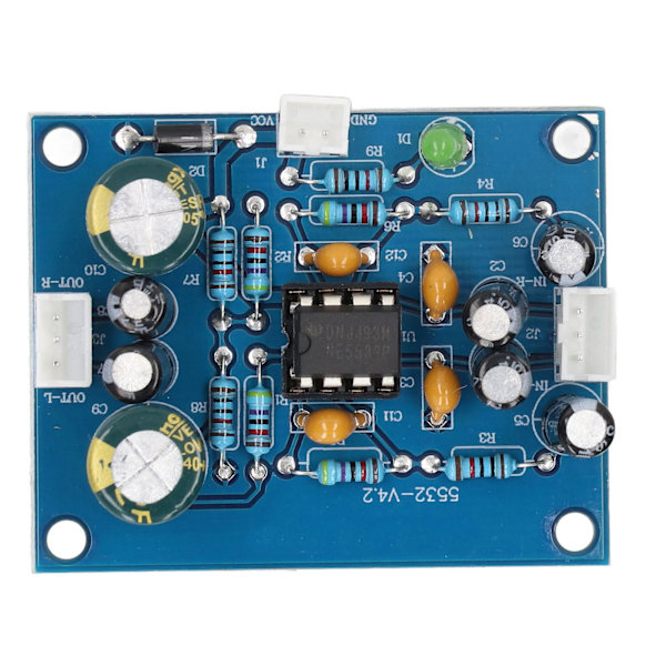 Forforstærker Modul Audio Forforstærker Board NE5532 Chip Tilbehørsdel til Udskiftning