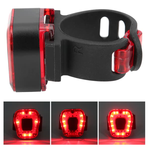USB Laddnings Cykel Bakljus LED Nattcykelutrustning Cykel Baklyktor Svart
