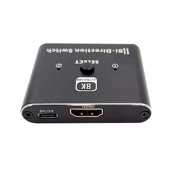 8K60Hz HDMI-switch 2 til 1 og splitter 1 til 2 4K120Hz 48Gbps