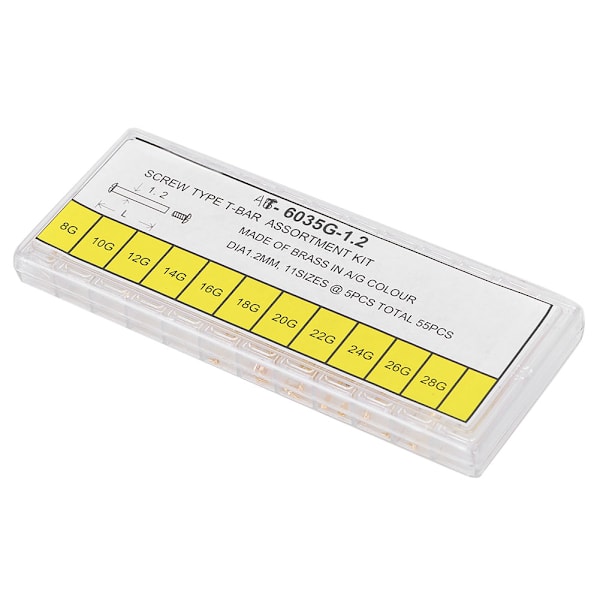Kellon jousitangon ruuvityyppinen metallinen jousitanko kellonkorjaustyökalujen lisävaruste (AB&#8209;6035G&#8209;1.2 )