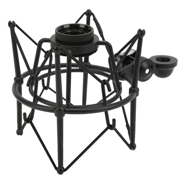Mikrofon Shock Mount Clip Mic Anti Vibrationshållare för Livestreaming Inspelningsstudio Svart