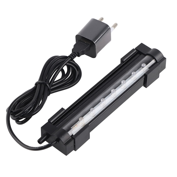 Flerfunktions LED Färgglad Ljusremsa Bubbelljusramp för Akvarium Fisk Tank 100-240v EU(DB-15 )