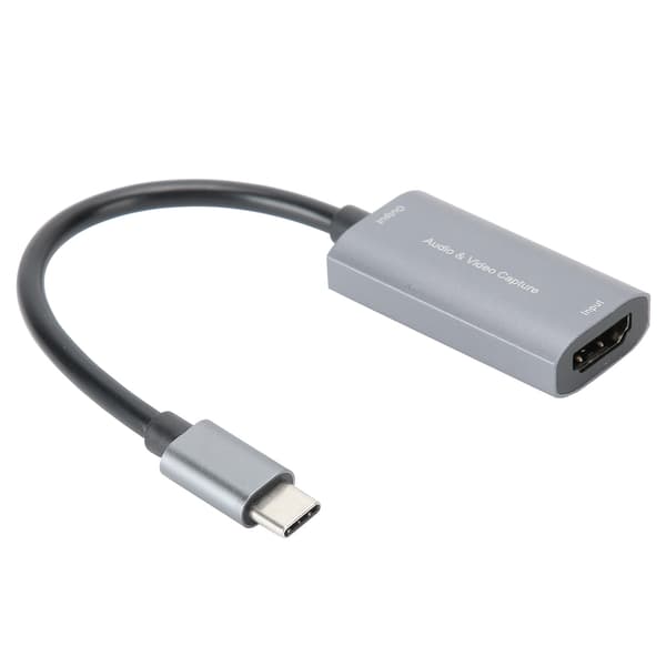 Video Capture Card TYPEC HDMI til TypeC 4K 1080P Spil Live Sølvgrå Free Drive Z29A