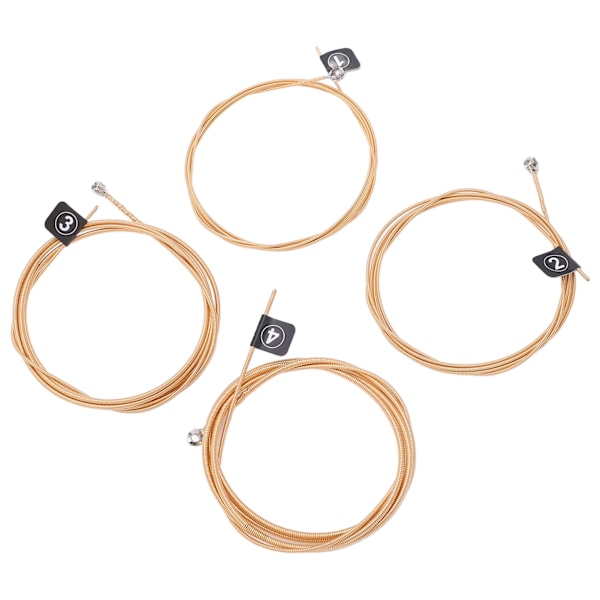 4 stk. basstreng metal G D A E 4 toner instrument tilbehørssæt til udskiftning
