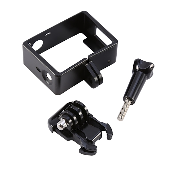1 st Svart Standard Sidokant Ram Fodral Fäste Ställ För GoPro Hero 4 3 Kamera