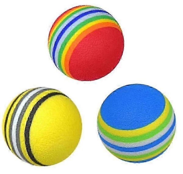 Regnbågsgolfboll - 42 mm EVA-skumsvampkula för inomhusträning 42mm red 10pcs