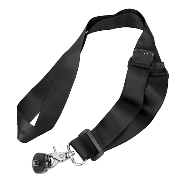 Håndholdt kuglehoved sikkerheds halsrem og 1/4 tomme skruebase til DJI Osmo Mobile 3/2 sort