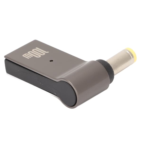 Laptop Laddare Adapter PD USB Typ C Hona till DC Adapter 100w Aluminiumlegering Vinkel Notebook Strömadapter 5.5x2.5mm