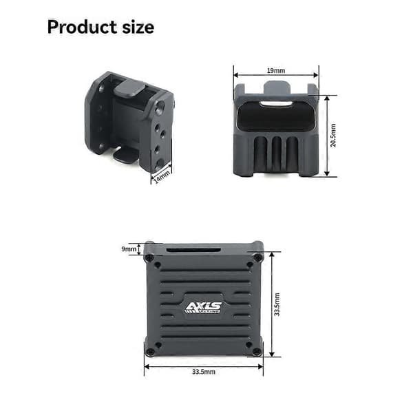 Axisflying för DJI O4 vidvinkelobjektivadapterfodral Air Unit värmefodral modifieringstillbehör för DJI O4 Air Unit