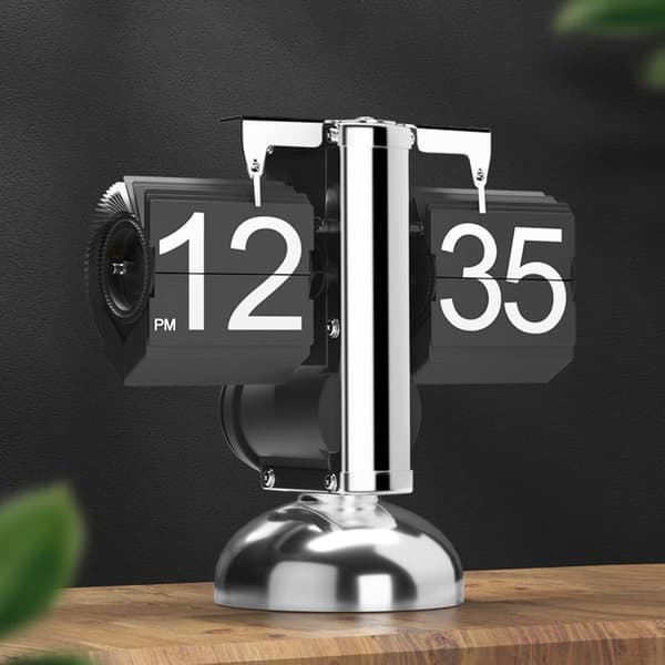【03】Xiao Tian Ping Flip Clock Automatisk Flip Office Clock Anvendelse