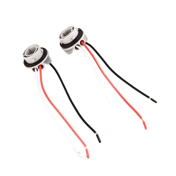 2 st 1157 Sockel LED Blinkers Bromsljus Glödlampor Hållare Adapter Bas Kontakt Kabel