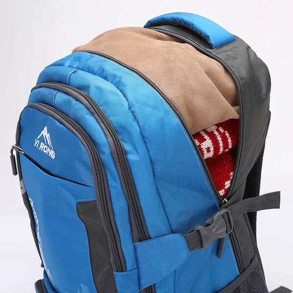 【03】55L Waterproof Hiking Backpack Lightweight Camping Backpack Women Men Durable Daypack (Black, 55L) Blue-green