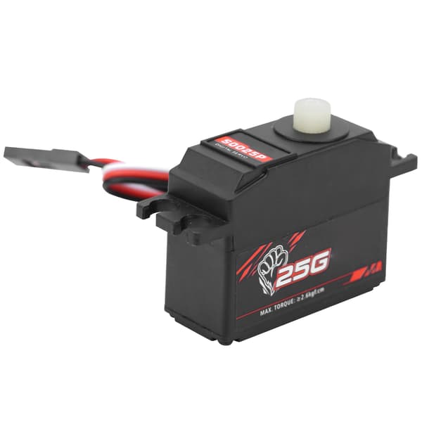 S0025P 25g Digital Servo med Plastväxel Reservdelstillbehör för 1/12 RC Bil Båt Modell