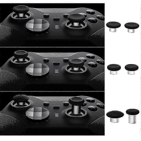 Metal Tommelfingergreb til Xbox One Elite Series 2-controller | Sort & Guld