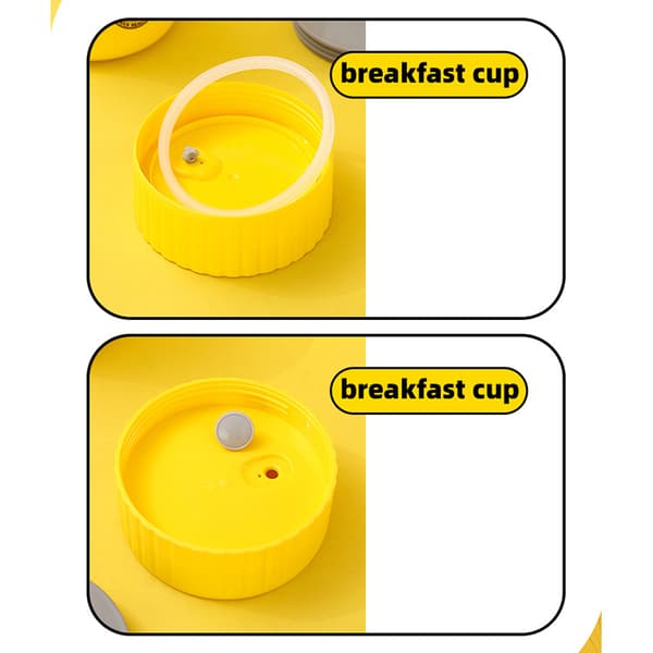 Isolerad soppkopp gröt mjölk förseglad frukost lunchlåda present 304 rostfritt stål PP plast inre 480ML