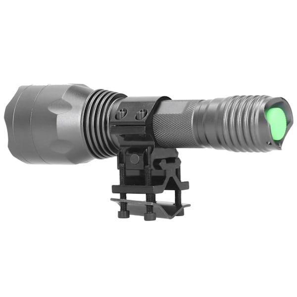 LED Taktisk Ficklampa Vattentät USB Uppladdningsbar Bärbar Utomhus Camping Cykling Grön