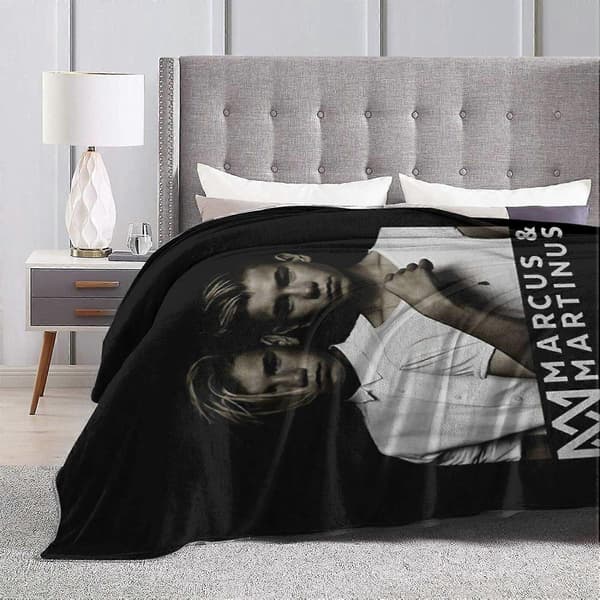 【03】Superbløde Marcus & Martinus Komfortable Plaider til Alle Årstider, Lette Varme Tæpper, Velegnede som Sofaplaider til Voksne og Børn 80x60in 200x150cm