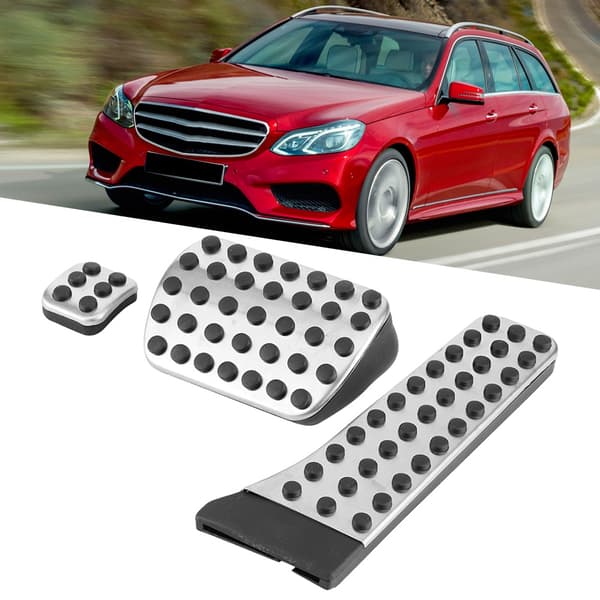 3st Set Gaspedal Bromspedal Kit Biltillbehör Passar Mercedes Benz C-Klass 2015-2017 Vänsterstyrd