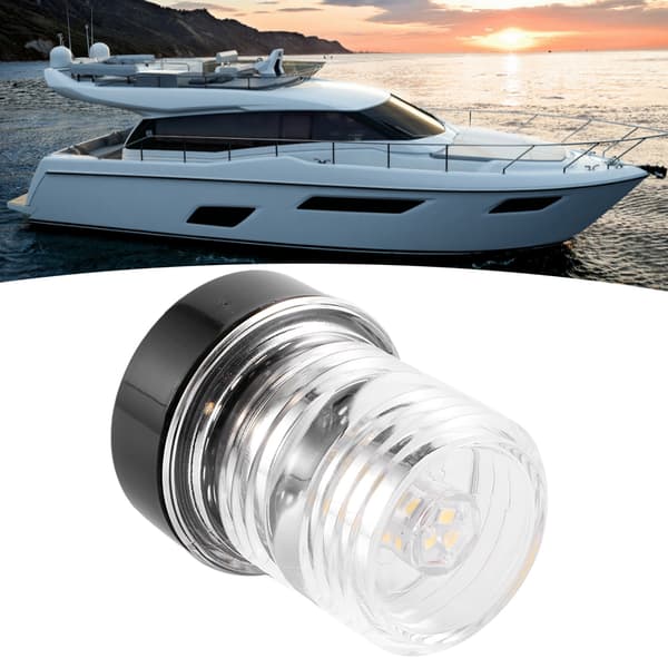 Signallampe 360° LED Vandtæt Båd Navigation Ankerlys 12V Hvid