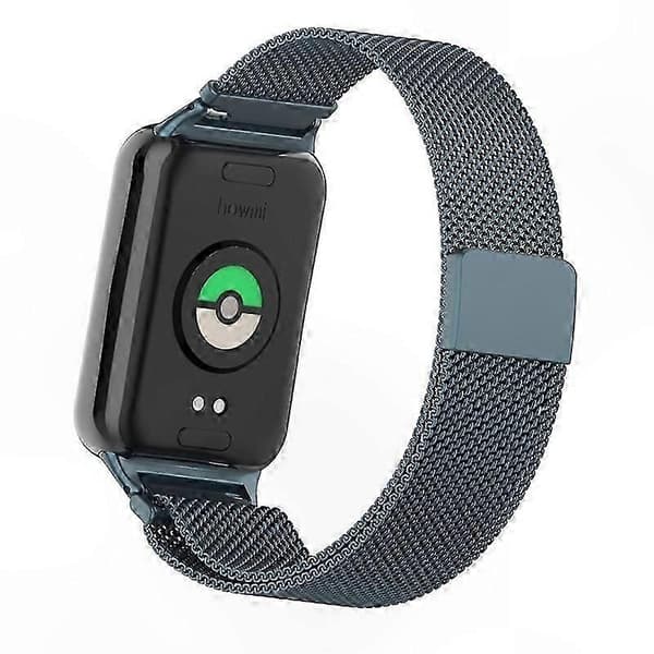 Magnetiskt rostfritt stål Milanese Loop-armband med kontakt för smarta aktivitetsmätare Multicolor Style H