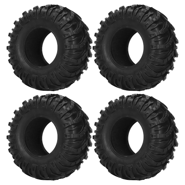 4 st 130/58 mm Gummi RC Crawler Däck med Svampfoderremsa Mönster Universal RC Delar