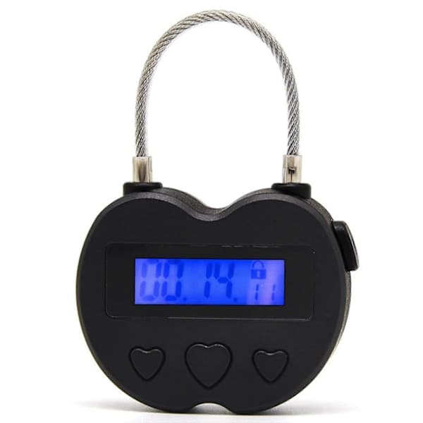 【03】Smart tidslås LCD-display timer USB genopladelig midlertidig timer bøjle nulstil elektronik 1pack