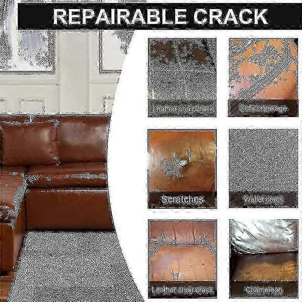 Autosæde Sofa Frakker Restaurering - 20 ml Flydende Læder Reparationssæt (sort) 09 Crimson