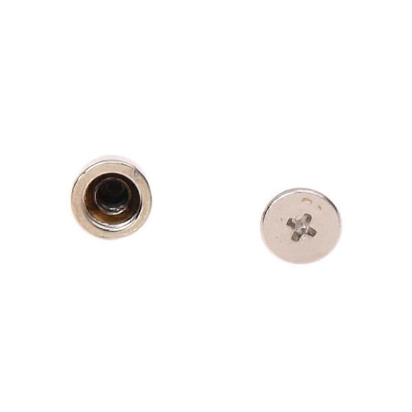 200 st metallkon skruvspikar stud lädertyg hantverk DIY goth punk plats Silver