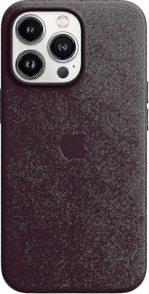 Iphone 14 Apple Läderfodral med Magsafe Dark purple iPhone14 promax