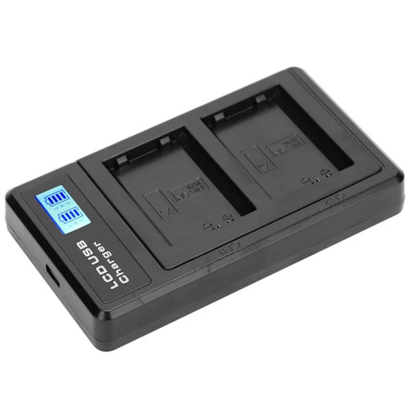 LCD-skærm Lithium Batteri Dobbelt Oplader USB Opladningsbase til NPFW50