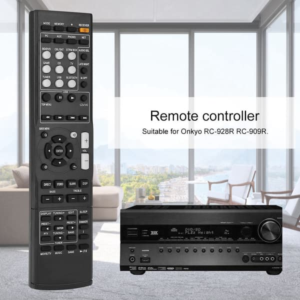 Ersättningsfjärrkontroll för effektförstärkare för Onkyo RC-928R RC-909R
